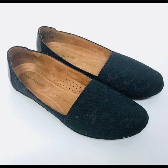 hush puppies flat sole shoes